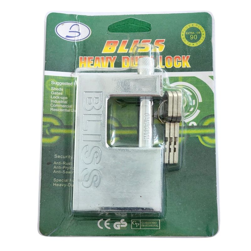 BLISS - Candado de Seguridad Anti Corte 90mm Bliss 13011