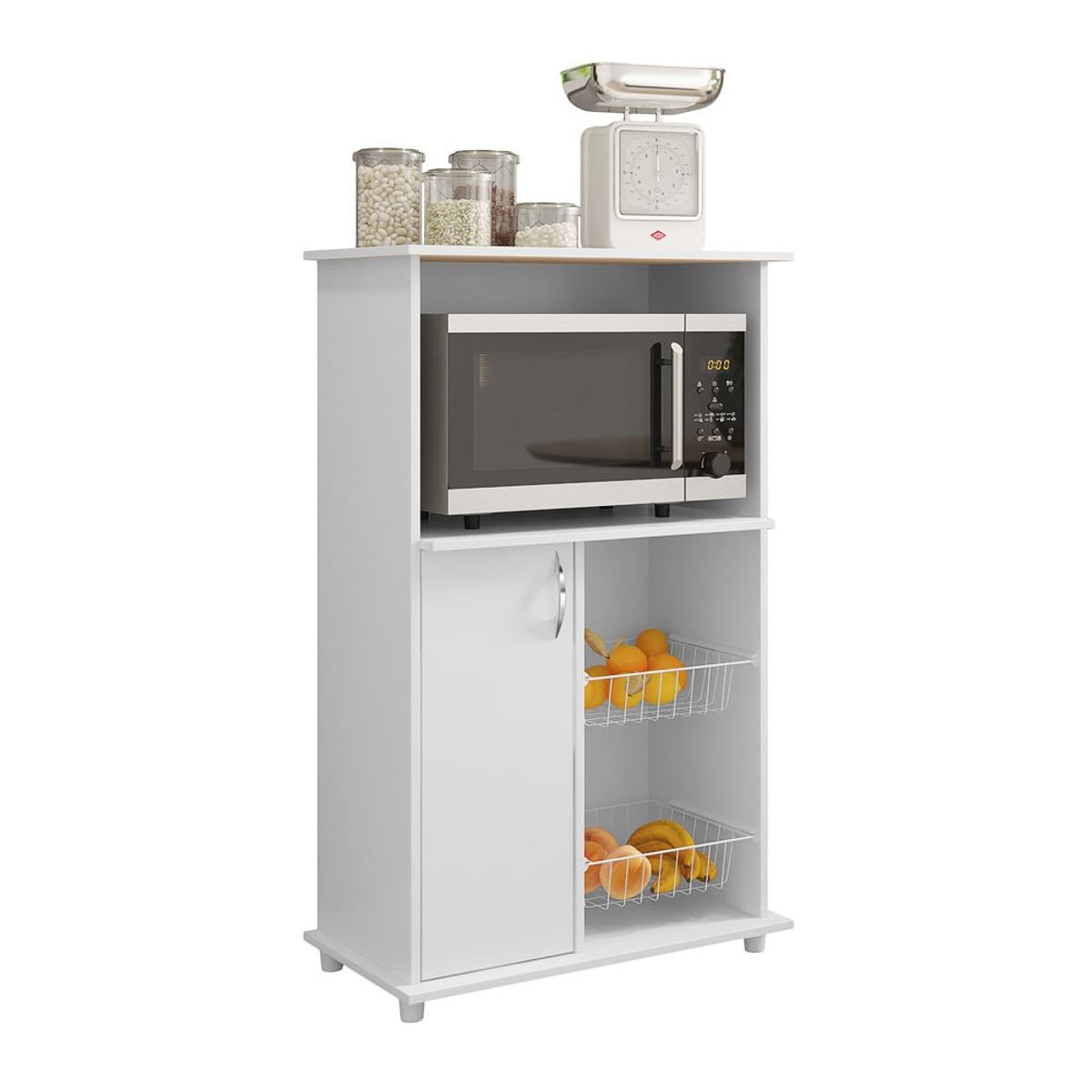 HOME MOBILI - Mueble Autoservicio Kiara Blanco 1P