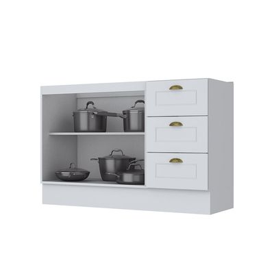 Imagen 2 del producto Mueble Cocina Base Montana Blanco-Calcare 2P 3C
