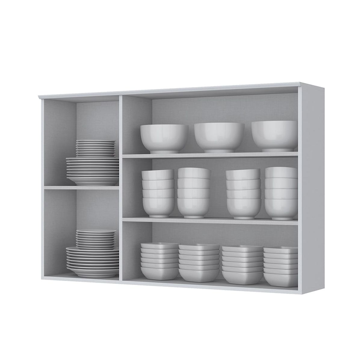 HOME MOBILI - Mueble Cocina Aéreo Montana Blanco 3P