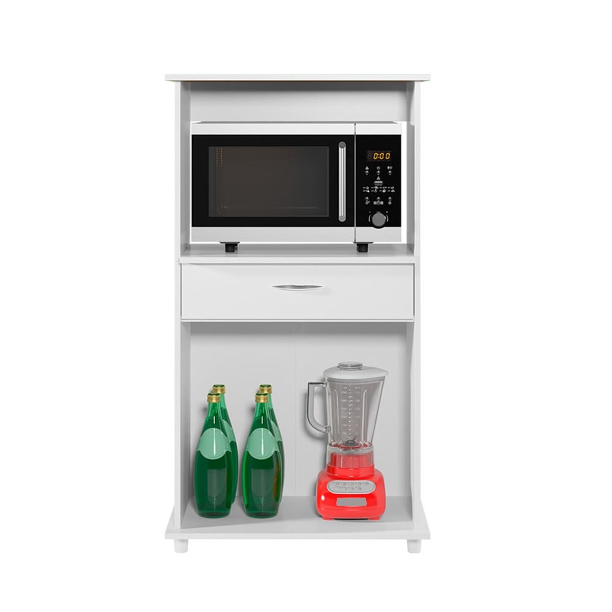 HOME MOBILI - Mueble Autoservicio Helsinki Blanco 2P 1C