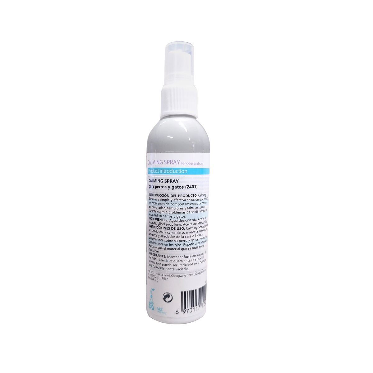 BIOLINE - Bioline Spray Calmante 120ml Para Gatos Perros Mascotas