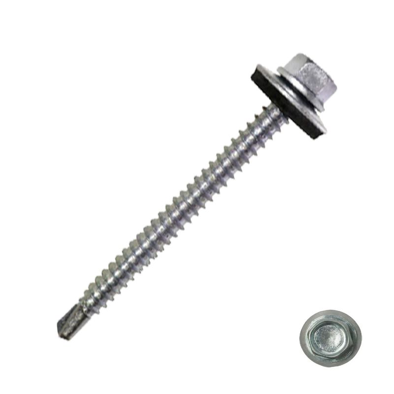 GENERICO - Tornillo Hexagonal Punta Broca 12 x 1-1/2" 100 Unidades