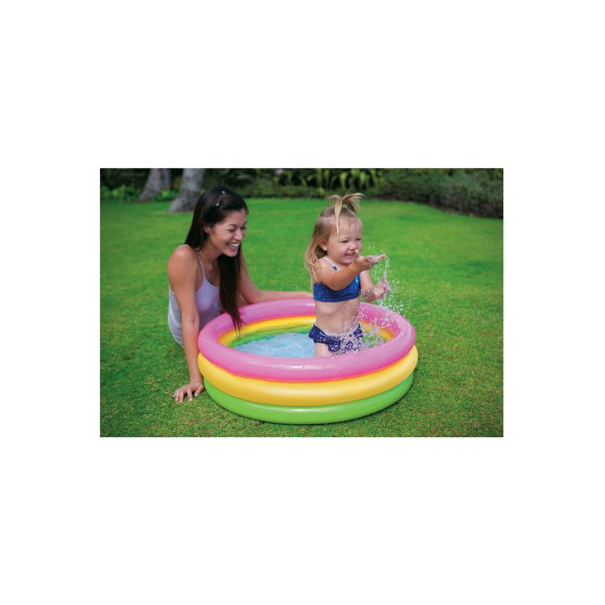 GENERICO - Piscina Inflable Niños Redonda 150cms Colorida - SC