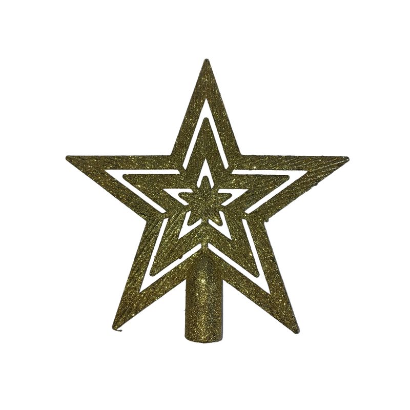 GENERICO - Estrella árbol de navidad dorada 0077DO