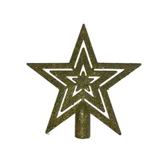 GENERICO - Estrella árbol de navidad dorada 0077DO