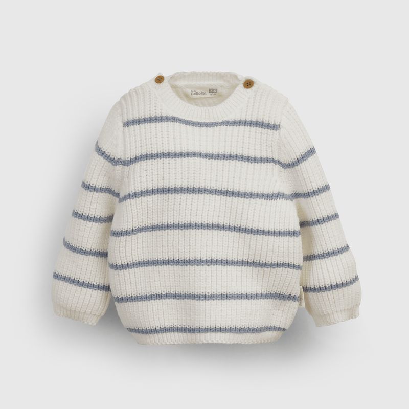 COLLOKY - Sweater Unisex bebé Blanco 55786 Colloky