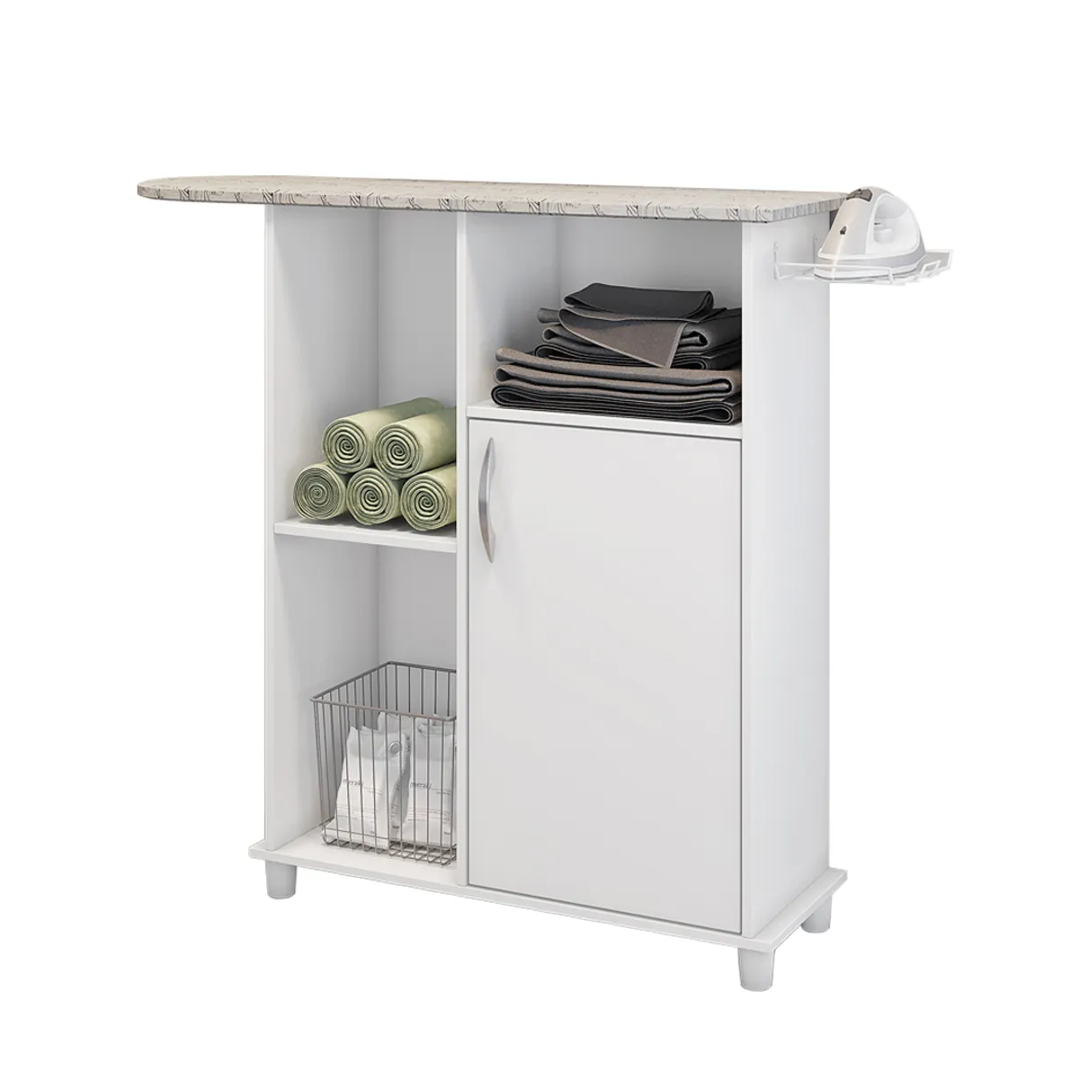 HOME MOBILI - Mueble Para Planchar Rovani Blanco 1P