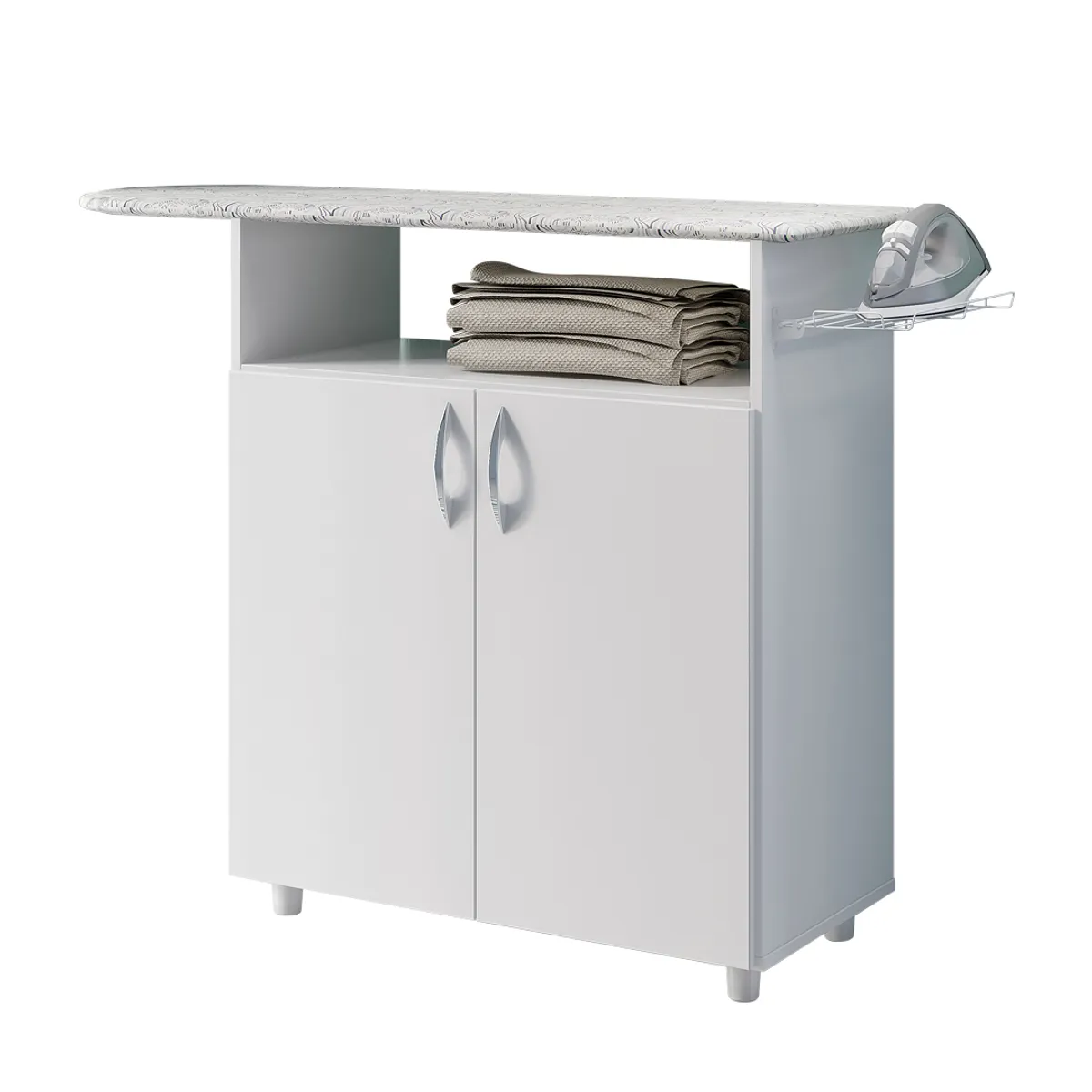 HOME MOBILI - Mueble Para Planchar Artus Blanco 2P