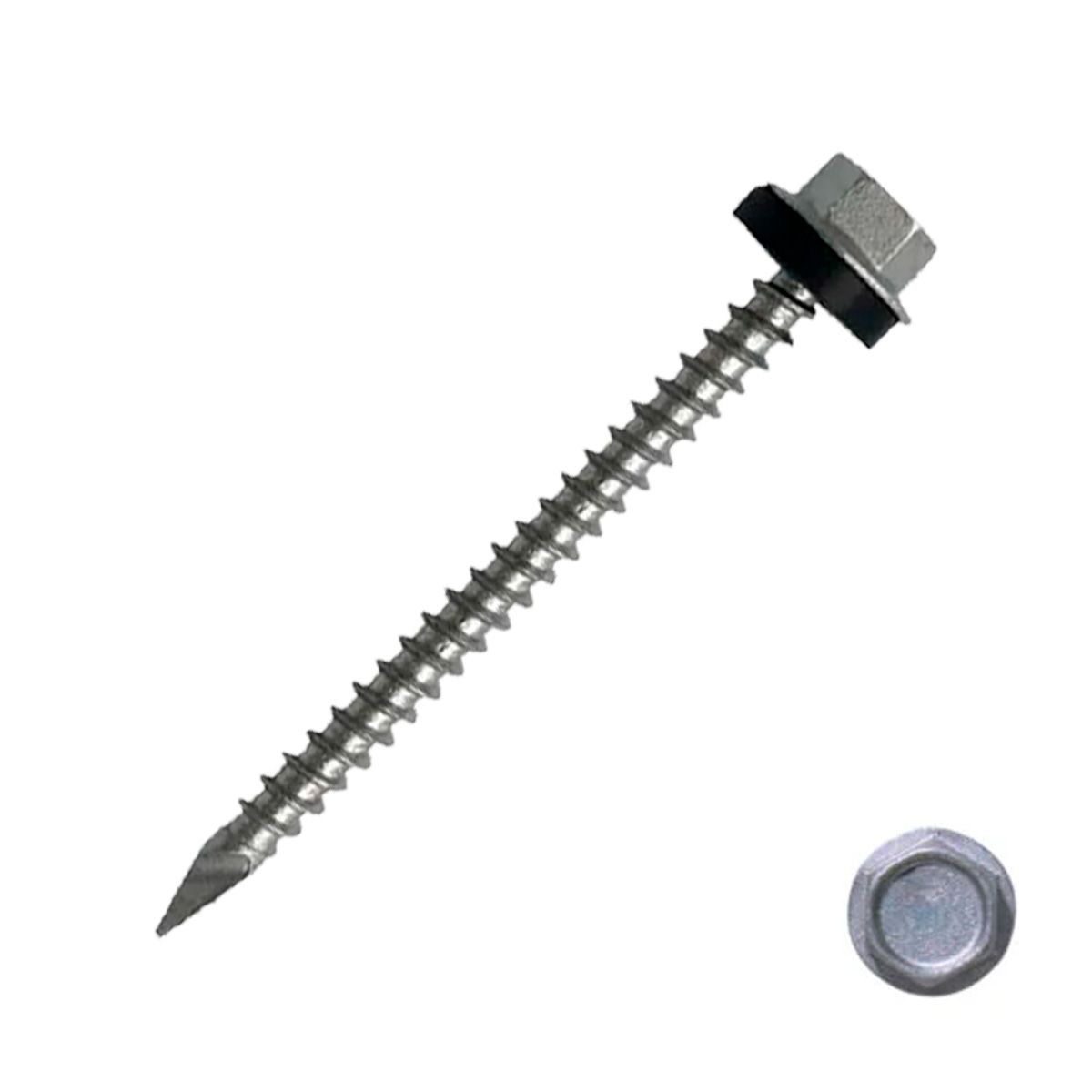 GENERICO - Tornillo Hexagonal Punta Fina 10 x 2-1/2" 100 Unidades