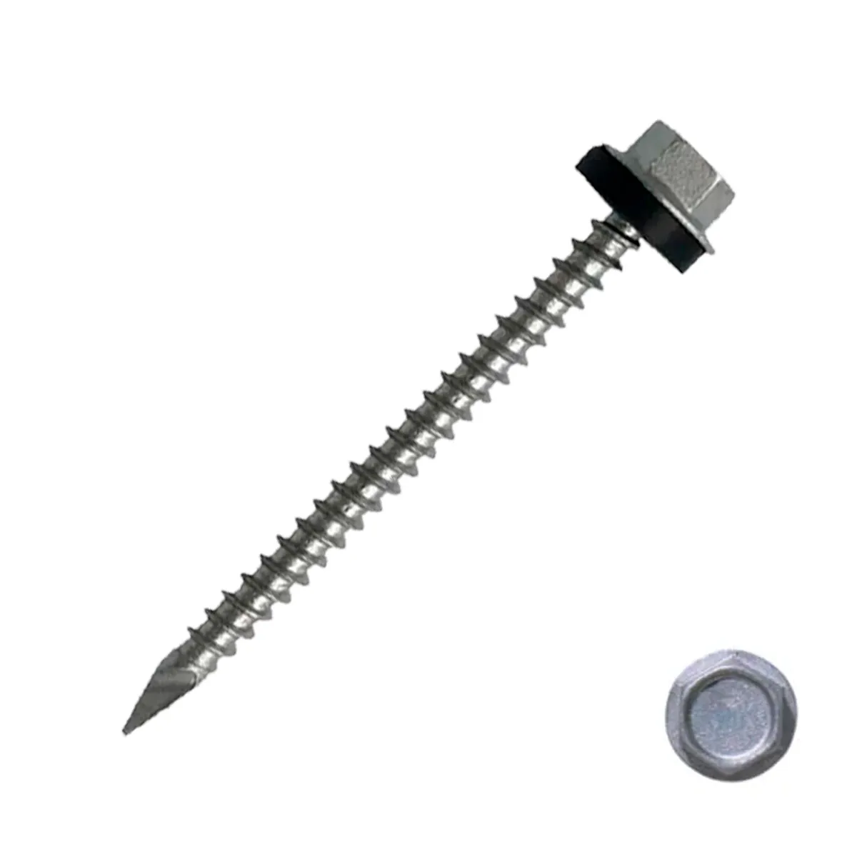 GENERICO - Tornillo Hexagonal Punta Fina 10 x 2" 100 Unidades