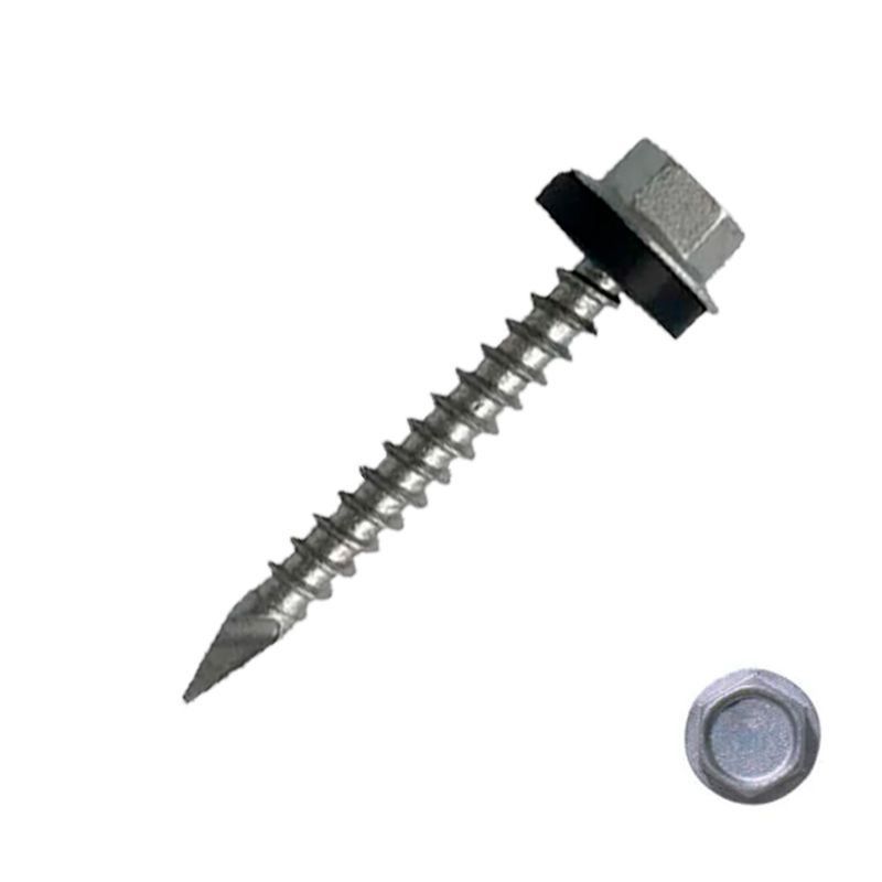 GENERICO - Tornillo Hexagonal Punta Fina 10 x 1-1/2" 100 Unidades