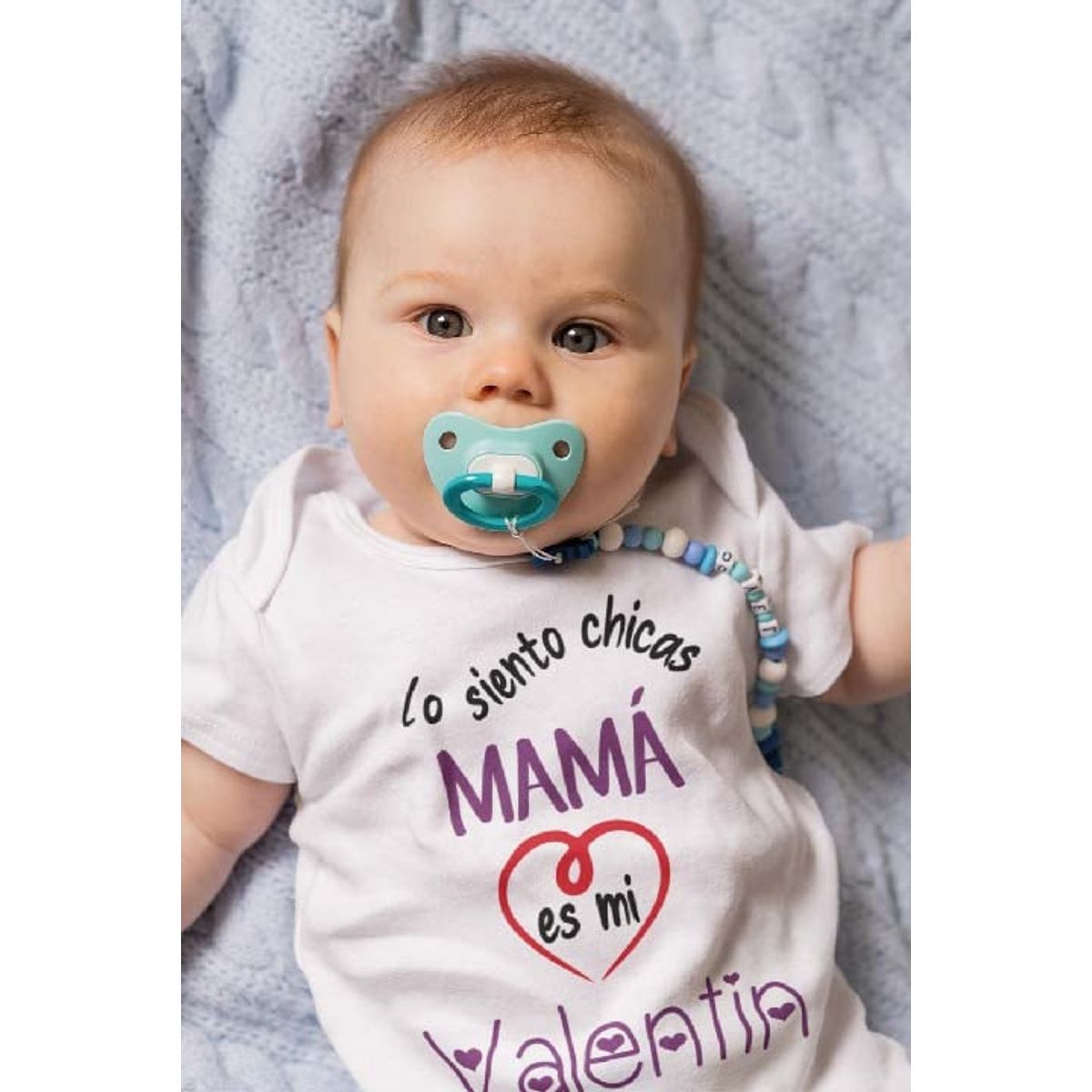 GENERICO - PILUCHOS BODY DE BEBE SAN VALENTIN DÍA DE LOS ENAMORADOS MAMÁ ES MI VALENTÍN
