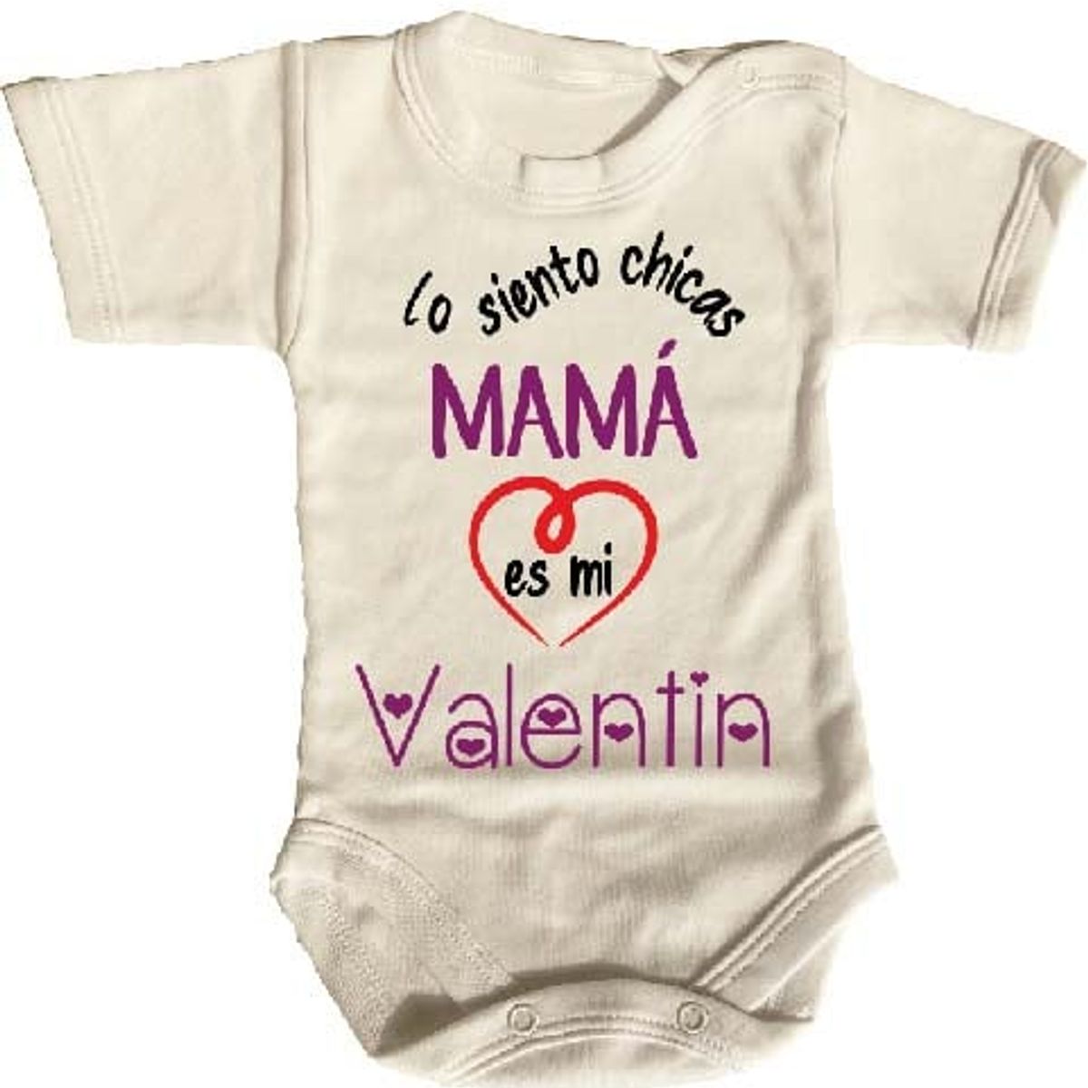 GENERICO - PILUCHOS BODY DE BEBE SAN VALENTIN DÍA DE LOS ENAMORADOS MAMÁ ES MI VALENTÍN