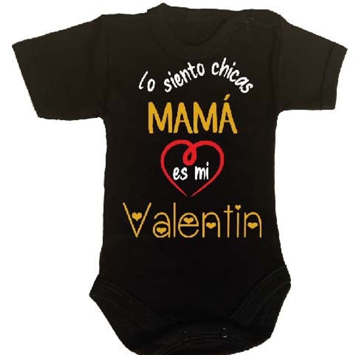 GENERICO - PILUCHOS BODY DE BEBE SAN VALENTIN DÍA DE LOS ENAMORADOS MAMÁ ES MI VALENTÍN