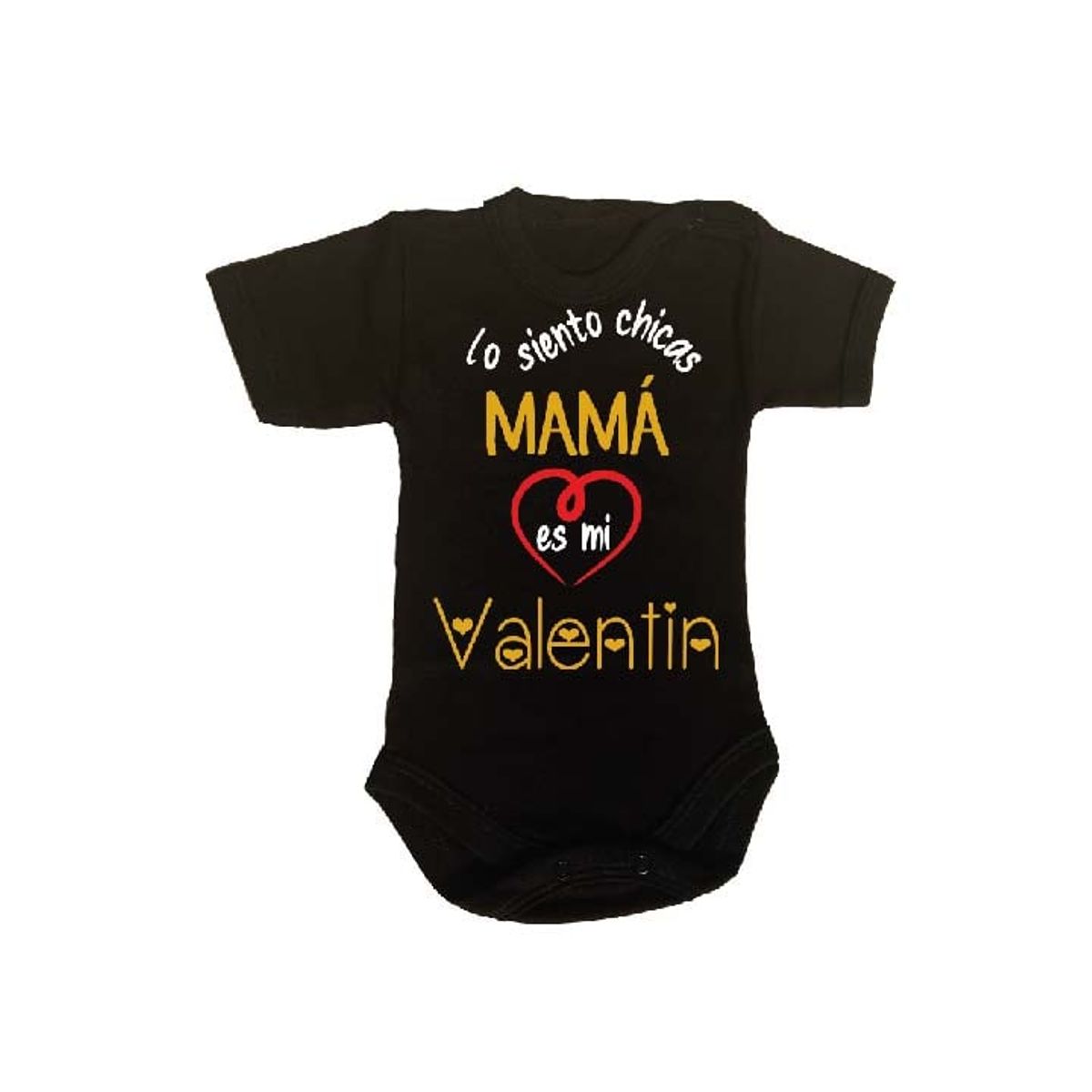 GENERICO - PILUCHOS BODY DE BEBE SAN VALENTIN DÍA DE LOS ENAMORADOS MAMÁ ES MI VALENTÍN