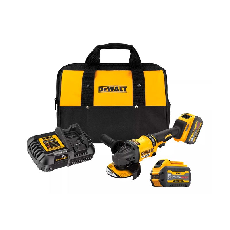 DEWALT - Kit Esmeril Angular 4 1/2 -5 2b +1 Carg Dewalt Dcg418t2-b2