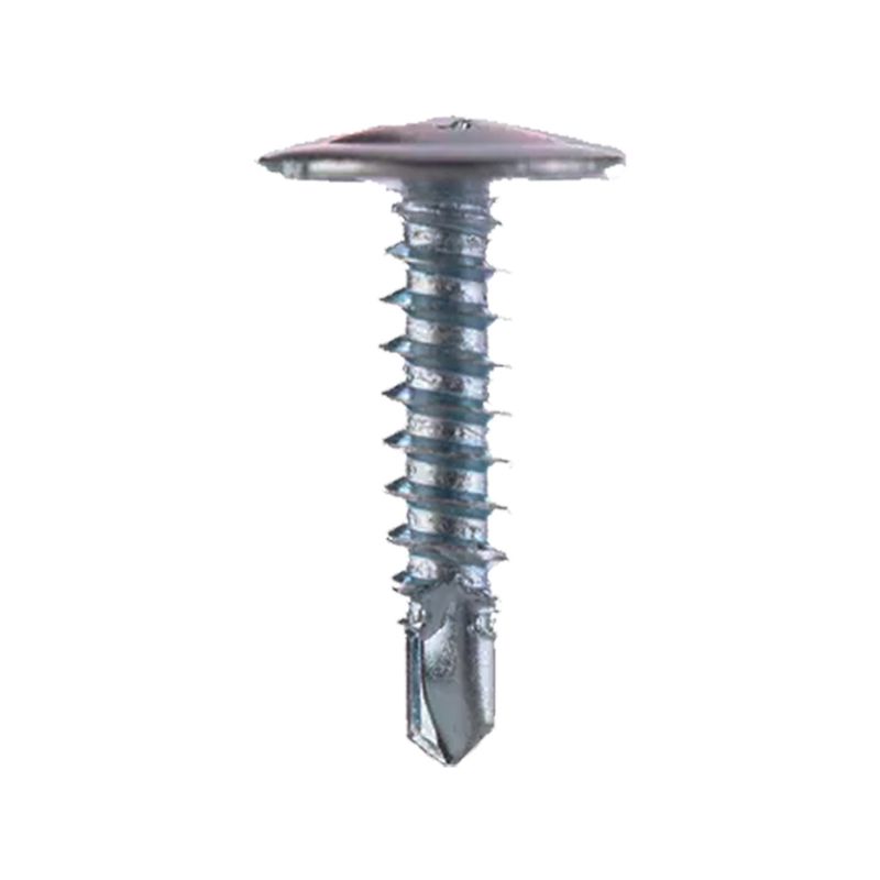 GENERICO - Tornillo Cabeza Lenteja Punta Broca 8 x 1" 100 Unidades