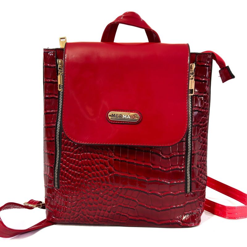GENERICO - Mochila de Charol Mujer Elegante Multifuncional