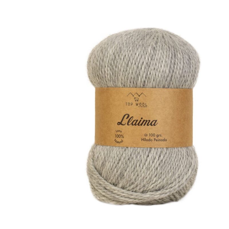 GENERICO - Lana Llaima Topwool 100 grs - Gris melange