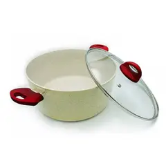 GENERICO - CACEROLA MARMOLEADA 28 CM ARTE ANDINO