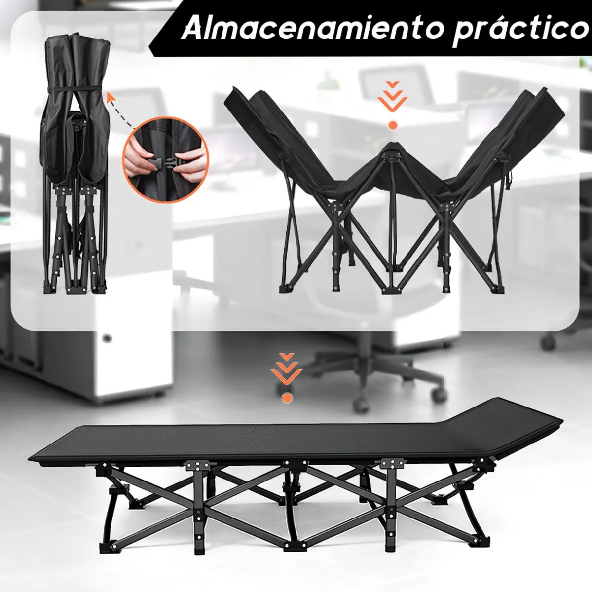 ACTUAL - Cama Portátil De Camping Plegable Catre de Campaña