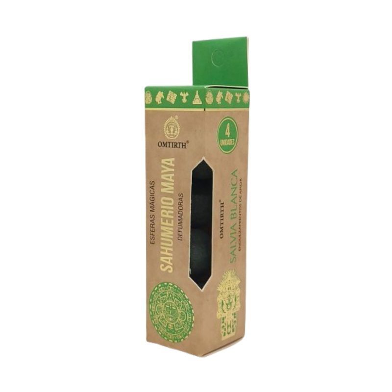 GENERICO - Sahumerio Maya Salvia Blanca Omtirth 4 Esferas Magicas