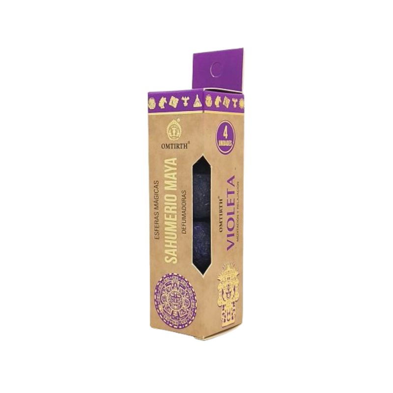 GENERICO - Sahumerio Maya Violeta Omtirth 4 Esferas Magicas