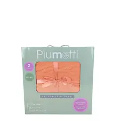 PLUMETTI - SET 2 TOALLAS CORAL 400 grs EN CAJA - ALGODÓN