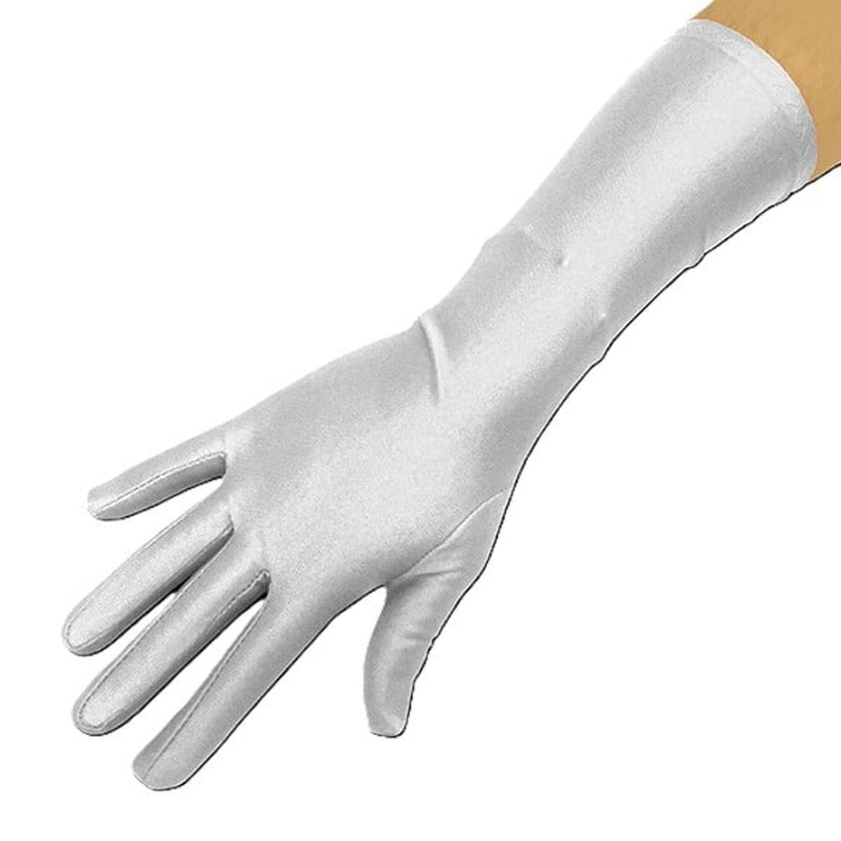 GENERICO - GUANTE LISO 34CM BLANCO X1 UNI