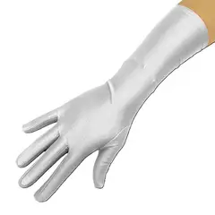 GENERICO - GUANTE LISO 34CM BLANCO X1 UNI