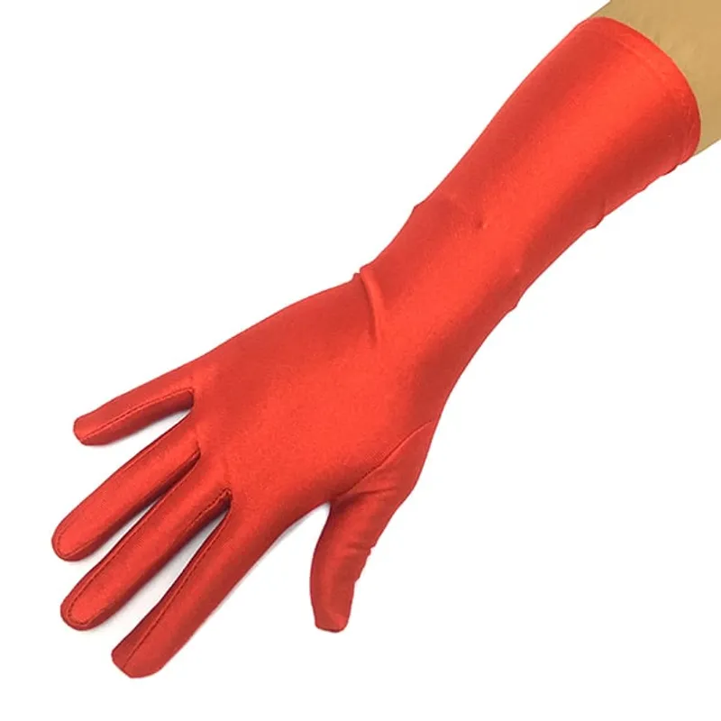 GENERICO - GUANTE LISO 34CM ROJO X1 UNI