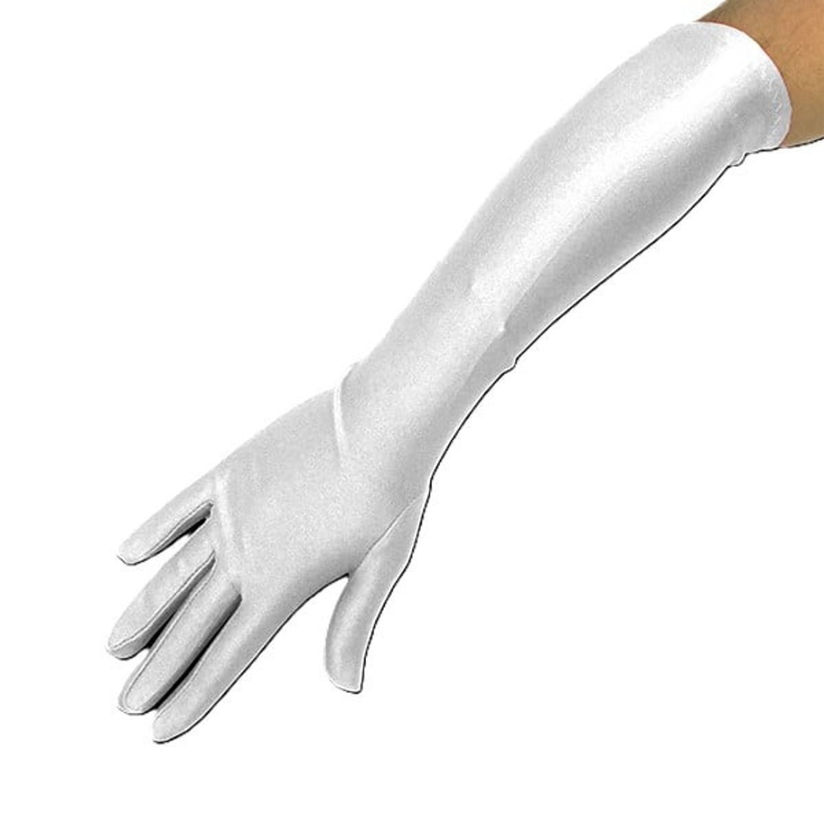 GENERICO - GUANTE LISO 45CM BLANCO X1 UNI