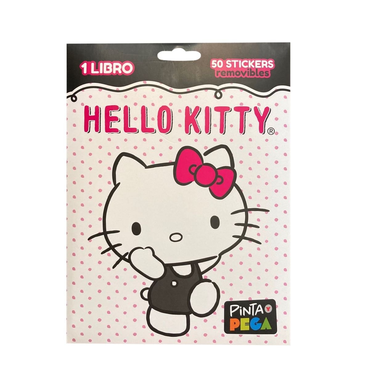 GENERICO - Pack - Libro Hello Kitty con stickers removibles + Set Diversiones Hello Kitty