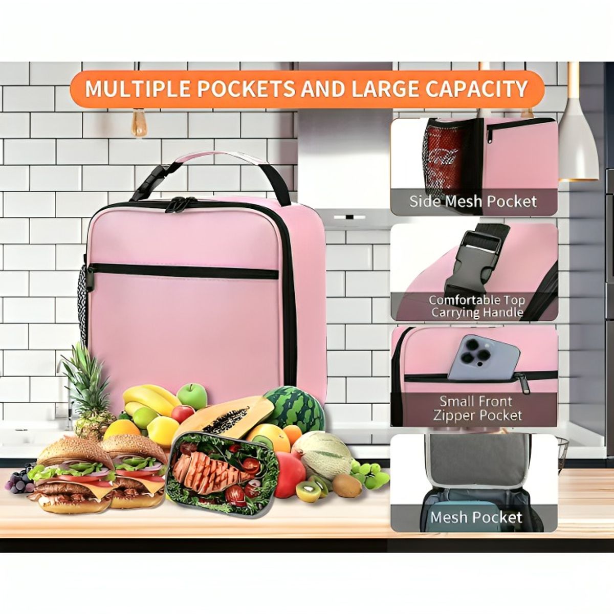 OEM - Lonchera Térmica Portátil Hombre Bolsa Del Almuerzo