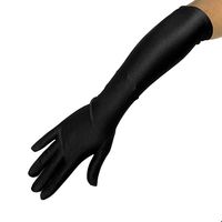 GUANTE LISO 45CM NEGRO X1 UNI