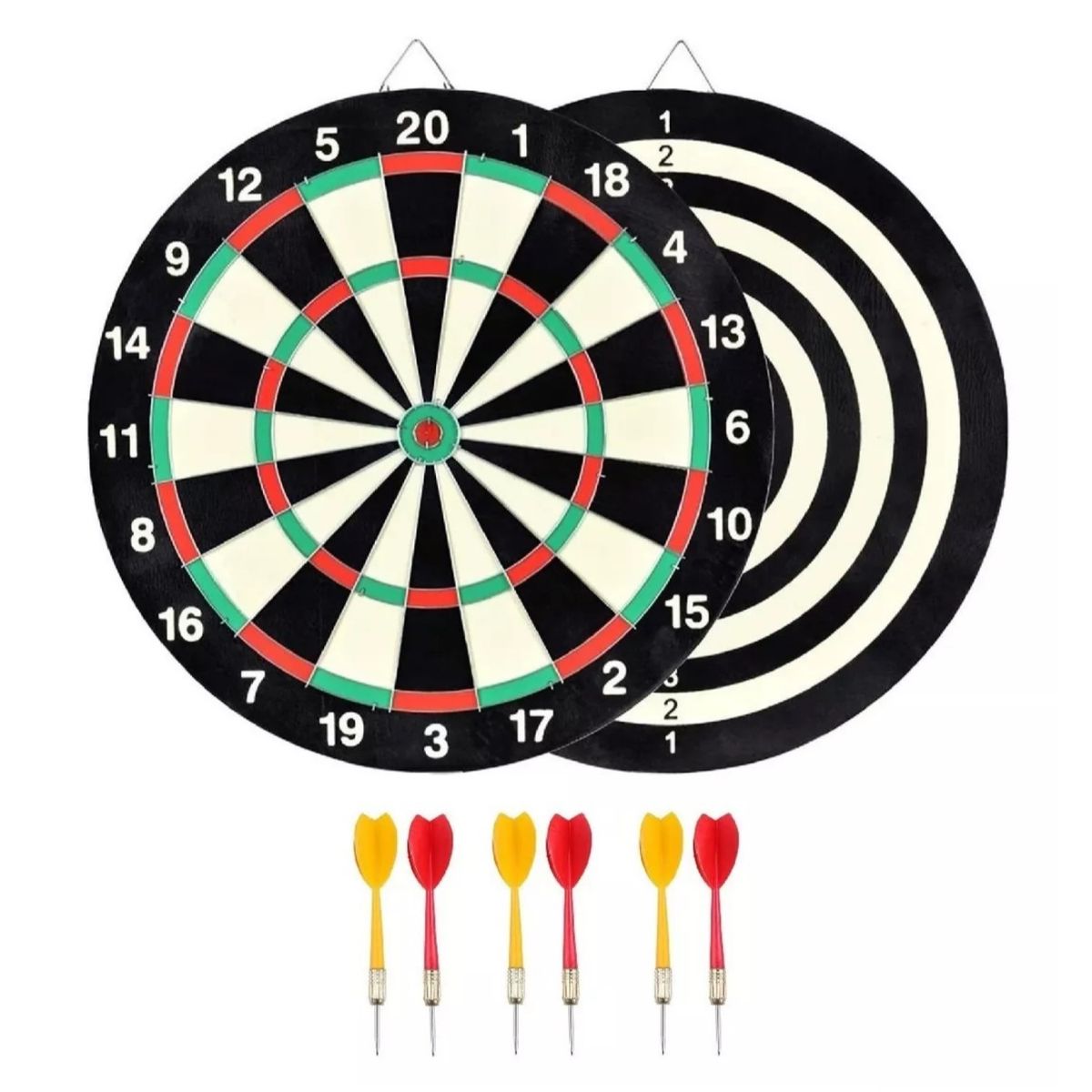 OEM - Juego De Dardos Tiro Al Blanco Tablero 37cm Reversible 10035