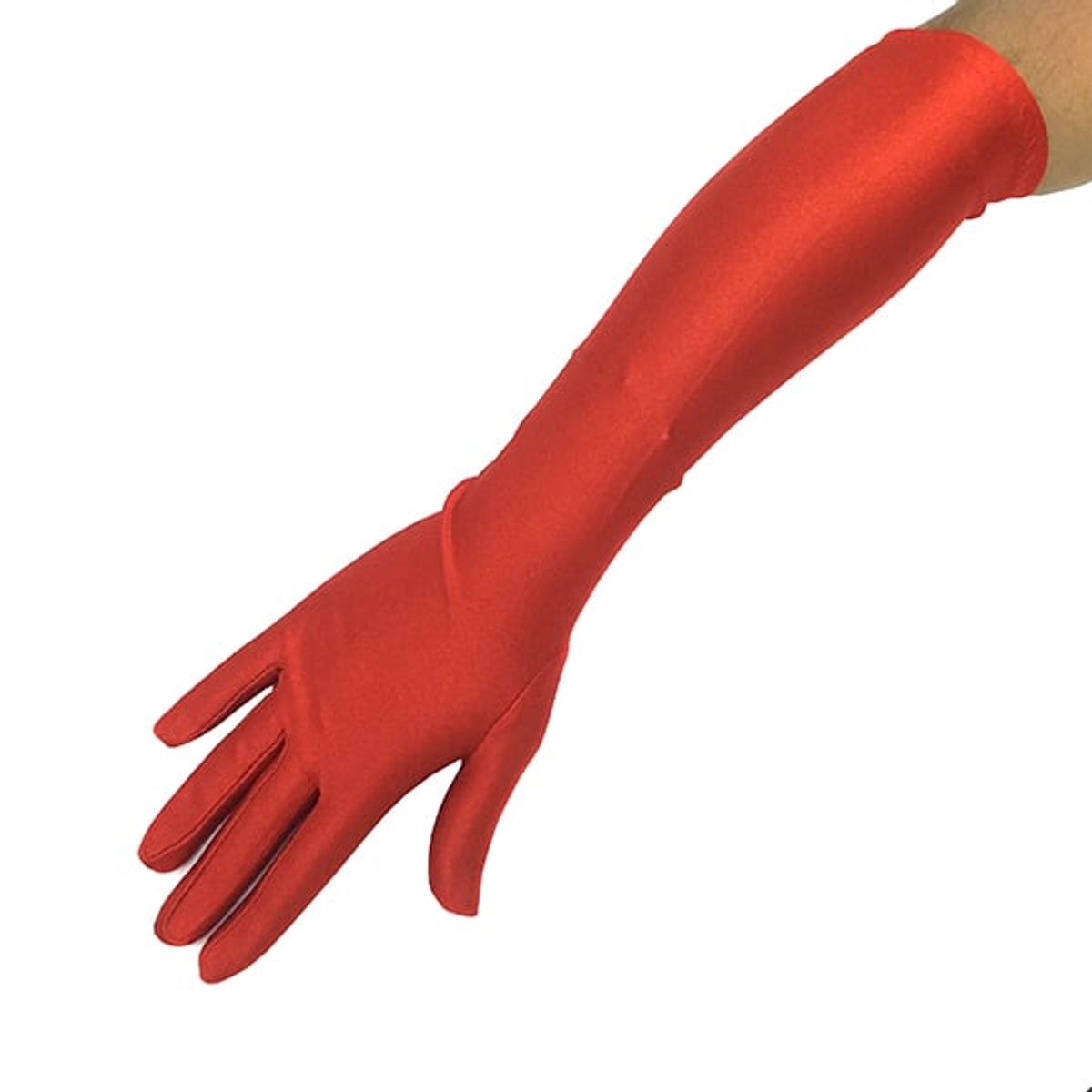 GENERICO - GUANTE LISO 45CM ROJO X1 UNI