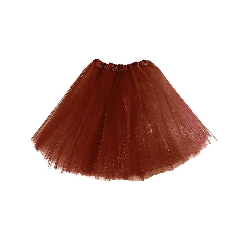 GENERICO - FALDA BALERINA ADULTO LISO CAFE