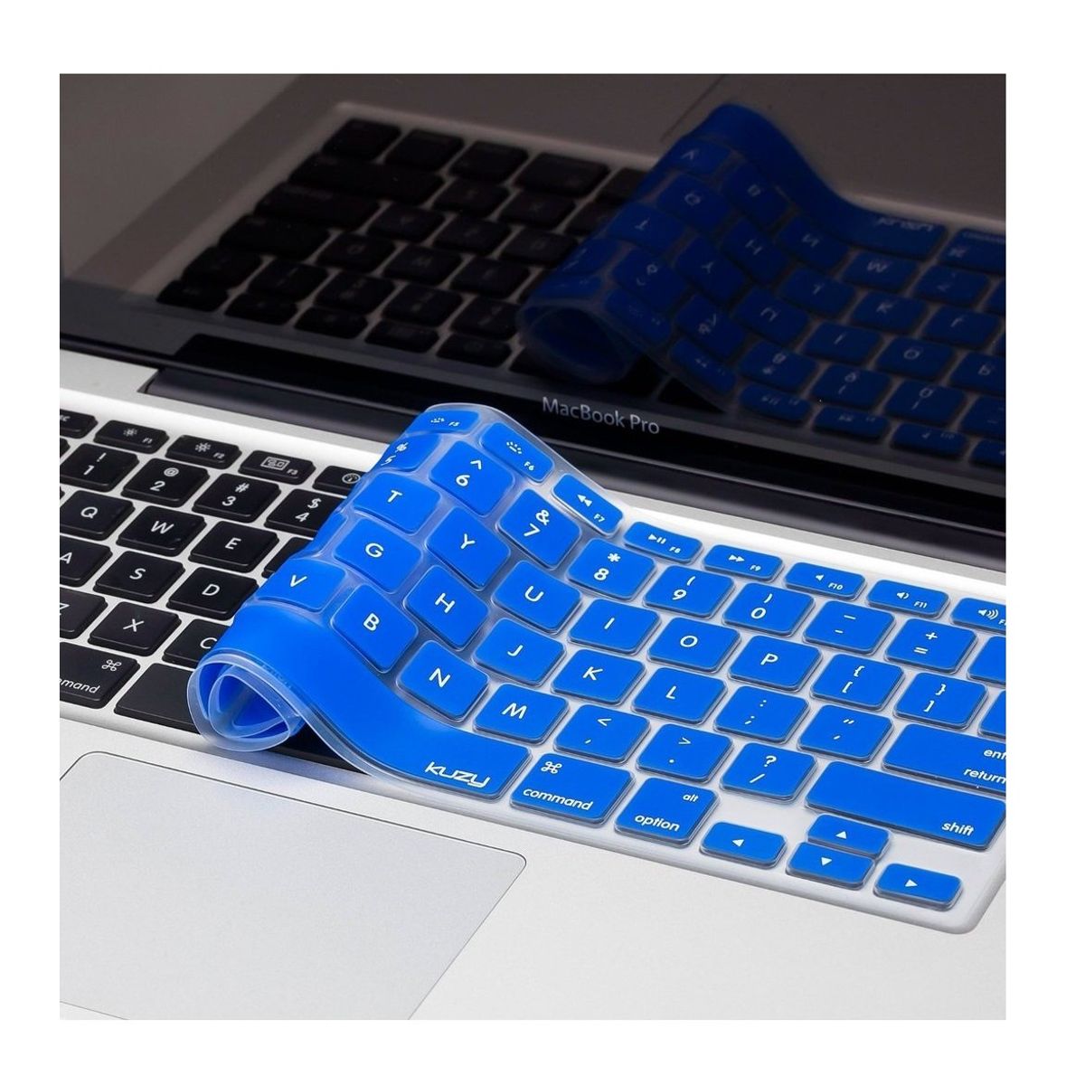 GENERICO - CUBIERTA PROTECTORA DE TECLADO COMPATIBLE CON MACBOOK 13 Y 15 Azul
