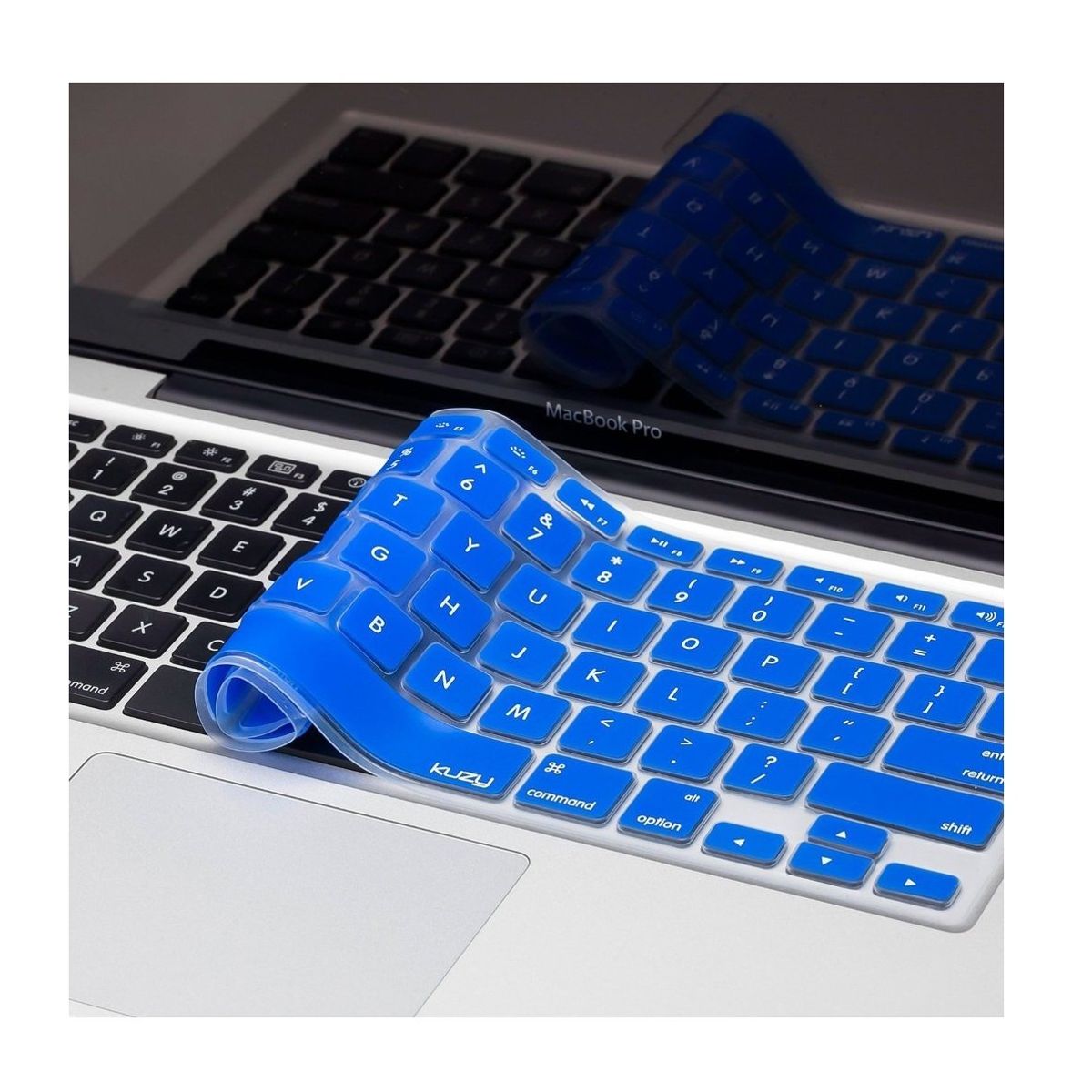 GENERICO - CUBIERTA PROTECTORA DE TECLADO COMPATIBLE CON MACBOOK 13 Y 15 Azul