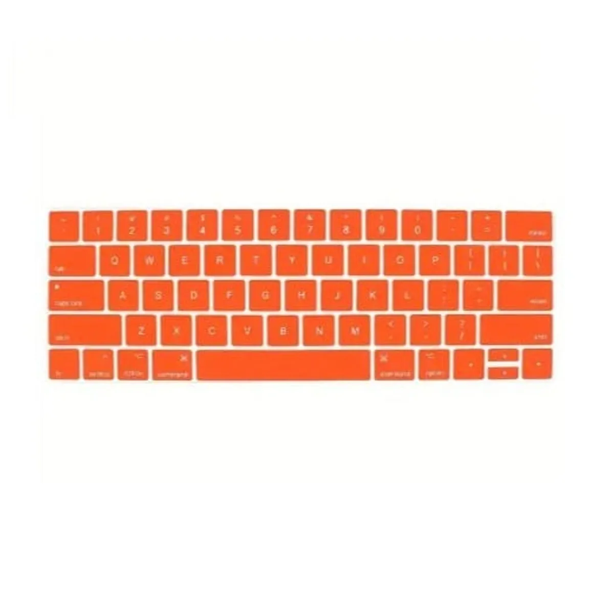 GENERICO - CUBIERTA PROTECTORA DE TECLADO COMPATIBLE CON MACBOOK 13 Y 15 Naranjo