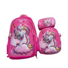 GENERICO - Mochila Con Rueda Escolar para niña infantil · 3 PIEZAS
