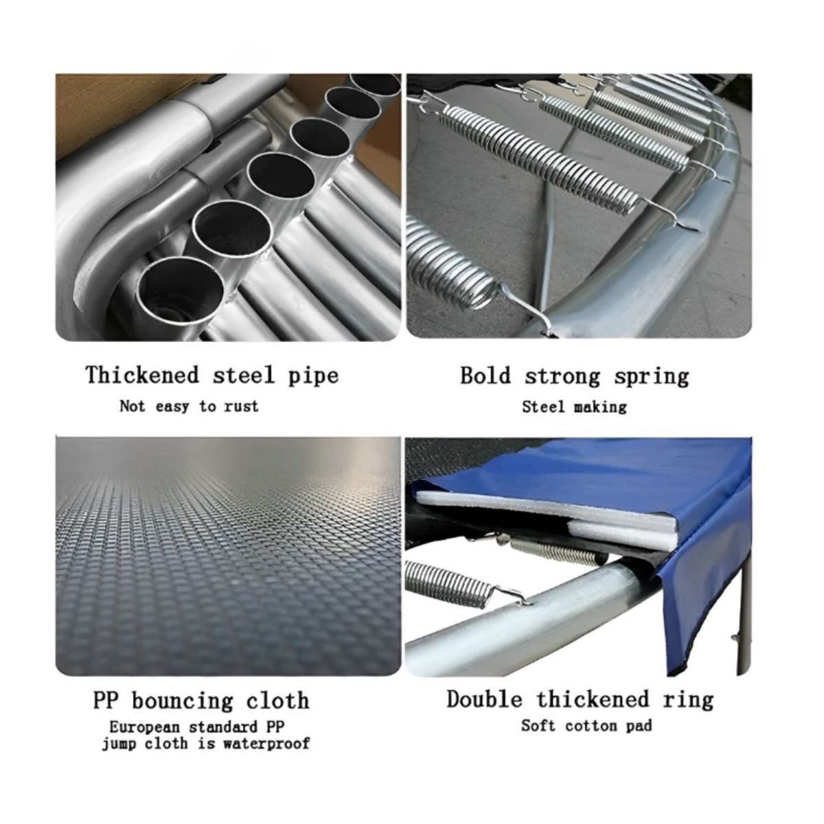 ACTUAL - Cama Elástica Trampolín Gran Tamaño 1.83 x 2.20 Mtrs