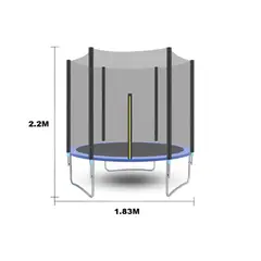 ACTUAL - Cama Elástica Trampolín 1.83 x 2.20 Con Malla de Seguridad