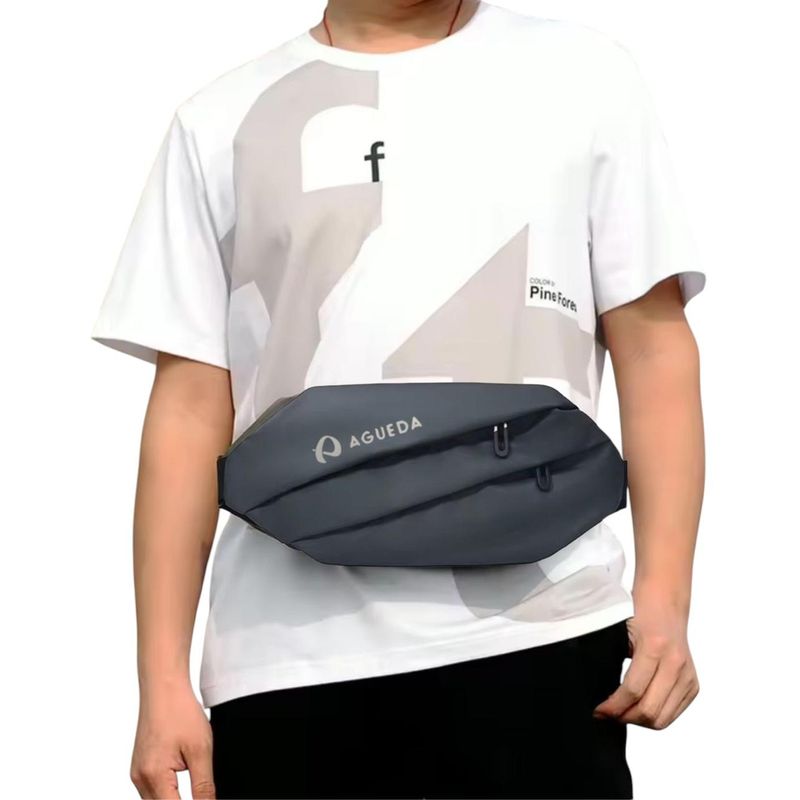 GENERICO - Banano Riñonera bolso de pecho de gran capacidad Unisex