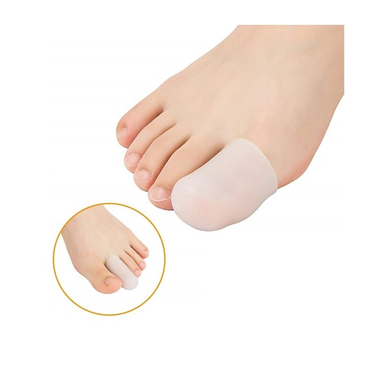 GENERICO - Par De Protectores de Dedo Dedal de Gel