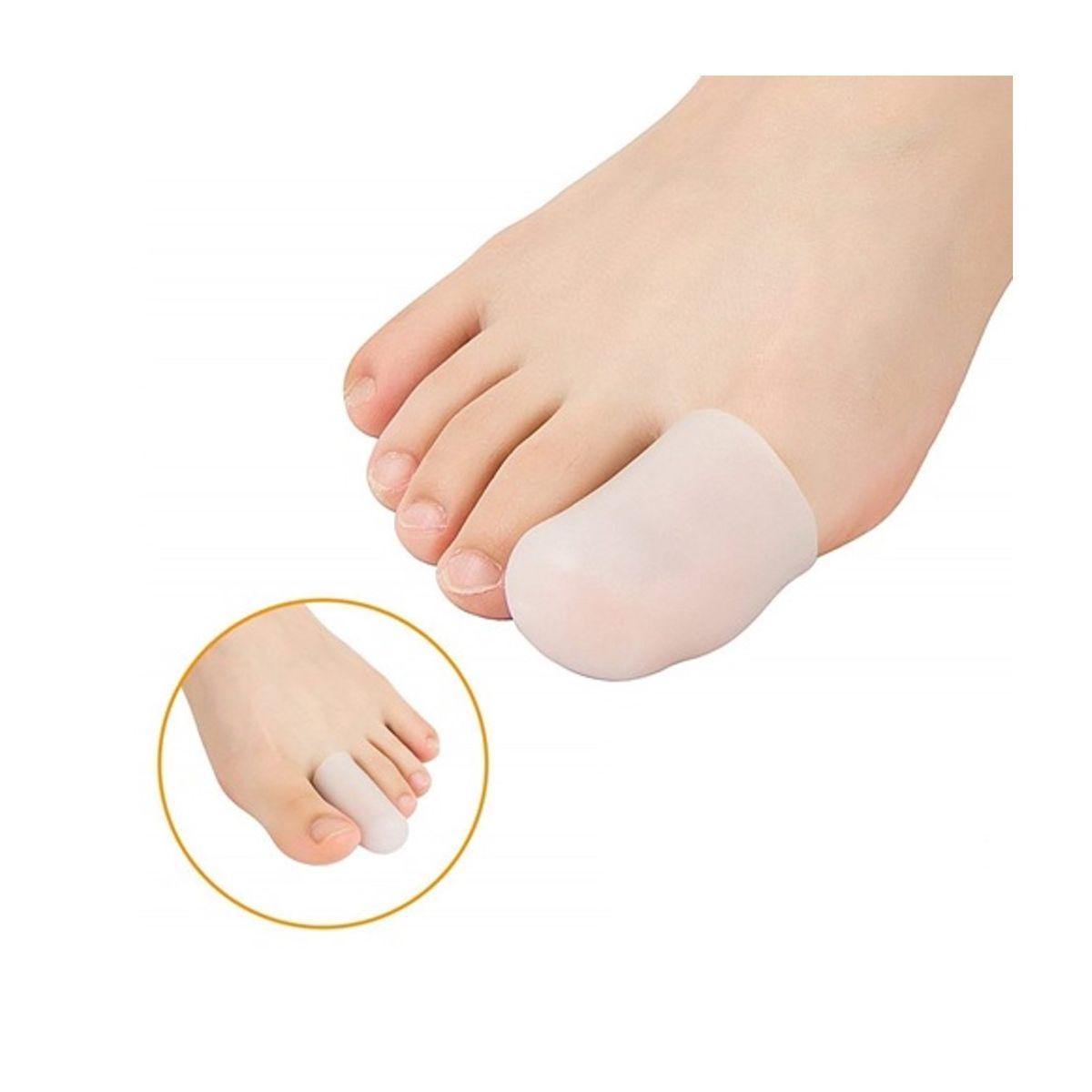 GENERICO - Par De Protectores de Dedo Dedal de Gel