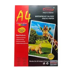 GENERICO - Papel Fotográfico A4 180gr Alto Brillo Glossy 20 Hojas