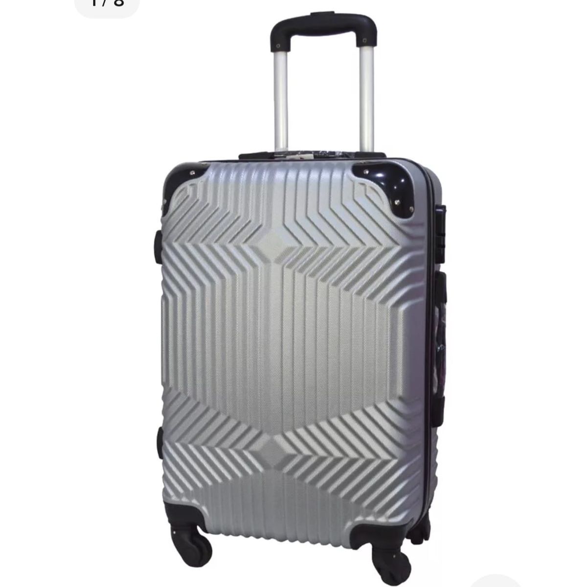 GENERICO - Maleta de viaje 10kg Plateado